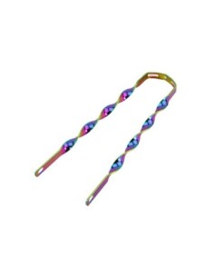 20 Flat Twisted Fender Braces Oil Slick.